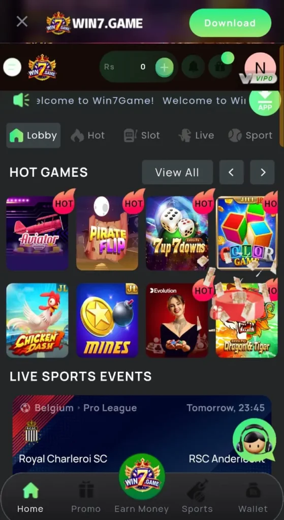 WIN7 game login